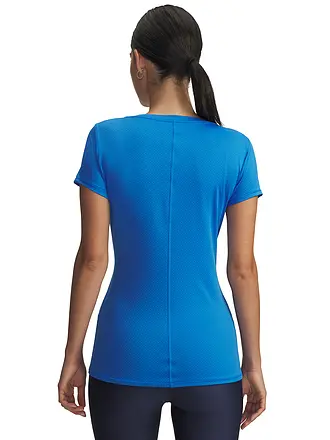 UNDER ARMOUR | T-shirt de fitness HeatGear® Armour pour femmes | blau
